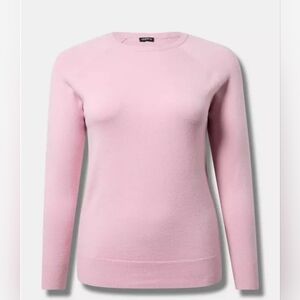 Torrid Size 1 Pink Everyday Soft Pullover Crew Sweater
